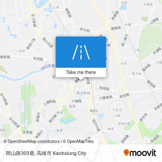 岡山路303巷 map
