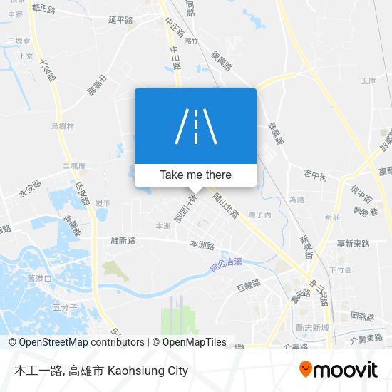 本工一路地圖