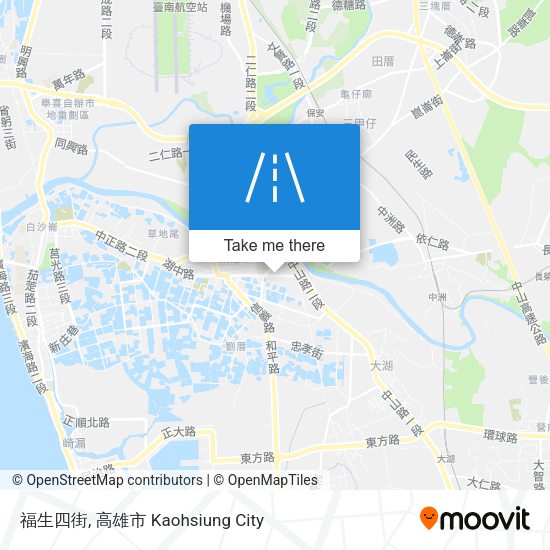 福生四街 map