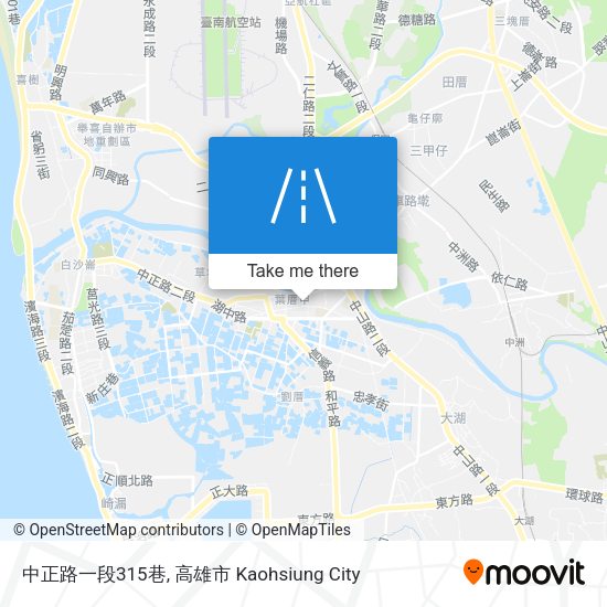 中正路一段315巷地圖