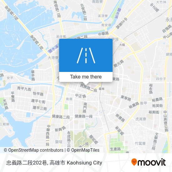 忠義路二段202巷 map
