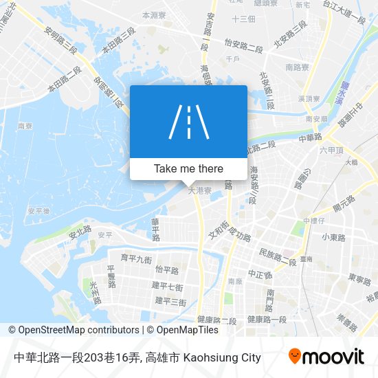 中華北路一段203巷16弄地圖