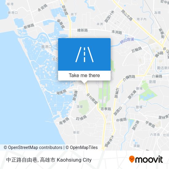 中正路自由巷地圖