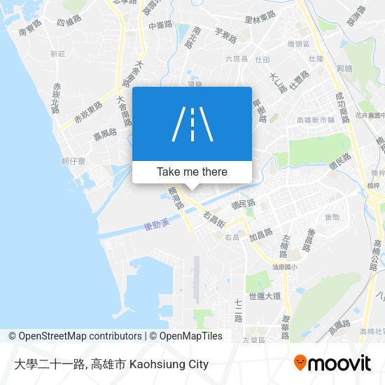 大學二十一路 map