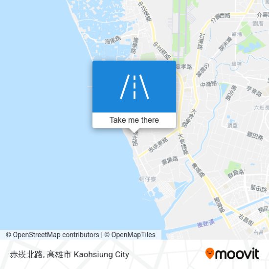 赤崁北路地圖