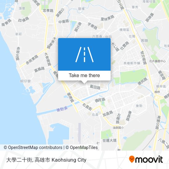 大學二十街 map