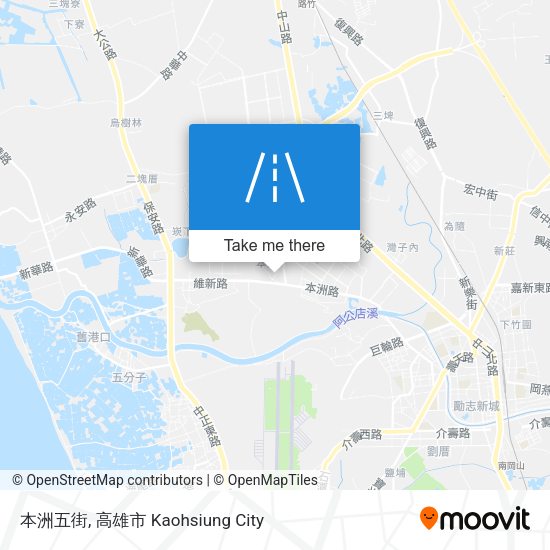 本洲五街 map