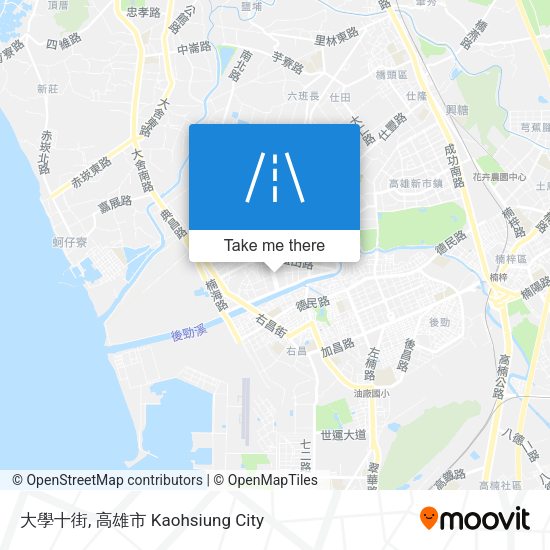 大學十街 map