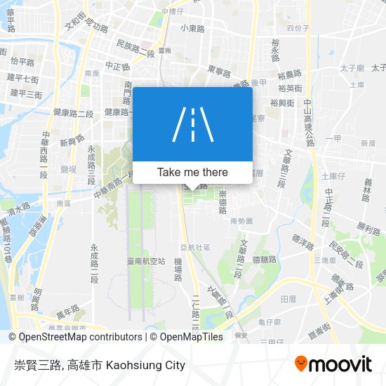 崇賢三路地圖