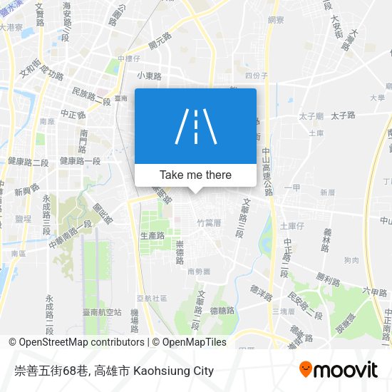 崇善五街68巷地圖