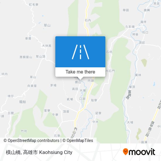 橫山橋地圖