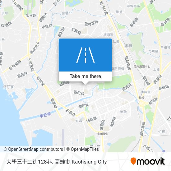 大學三十二街128巷地圖