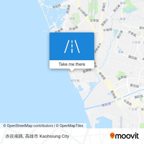 赤崁南路地圖