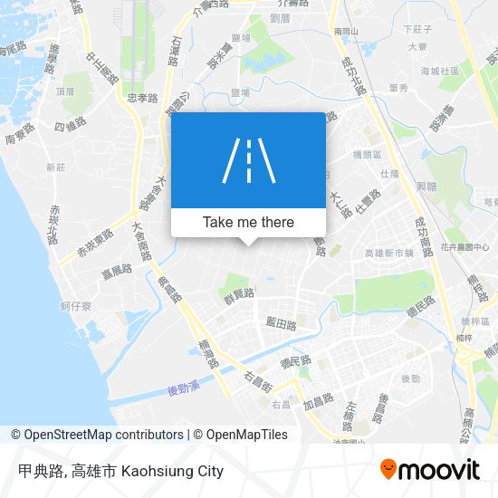 甲典路地圖