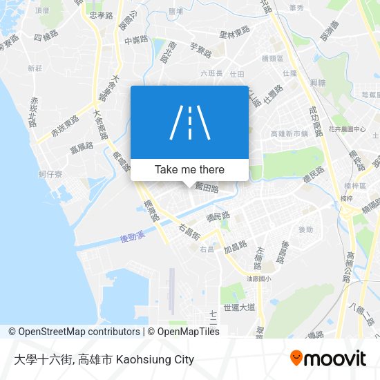大學十六街 map