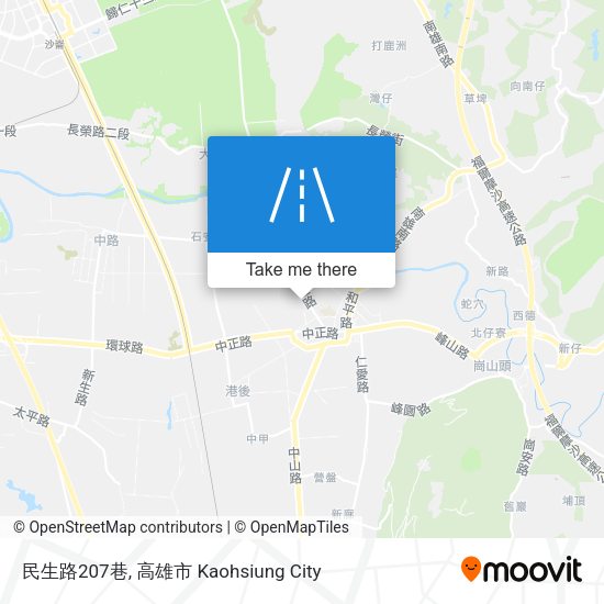 民生路207巷地圖