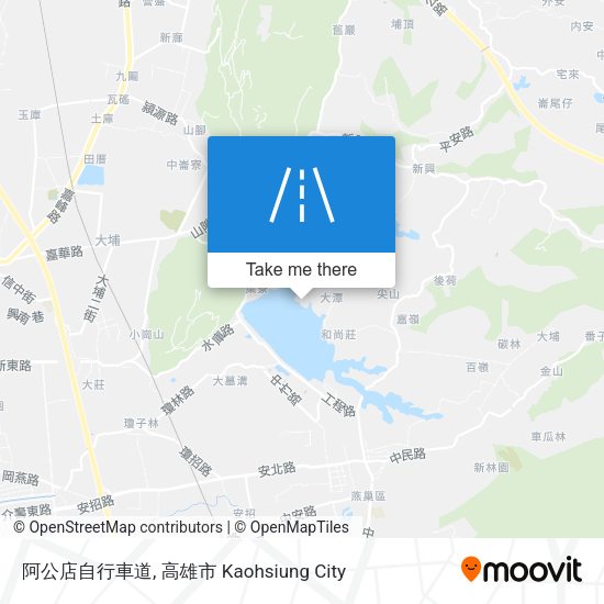 阿公店自行車道 map