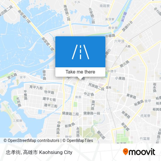 忠孝街 map