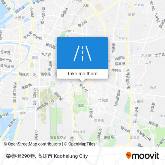 榮譽街290巷地圖