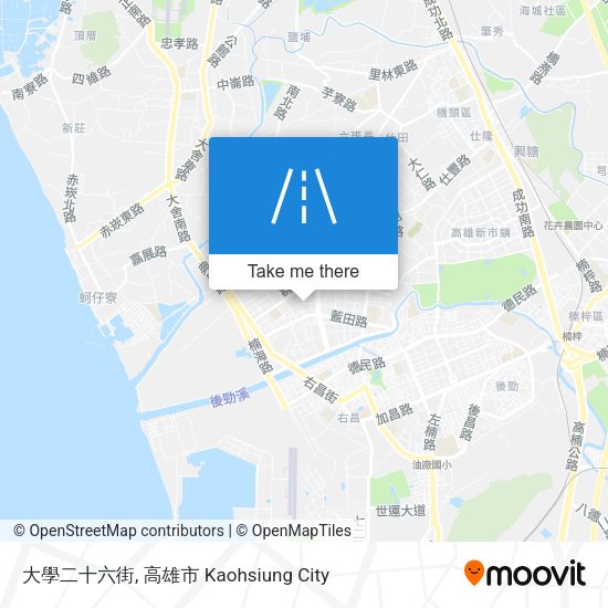 大學二十六街地圖