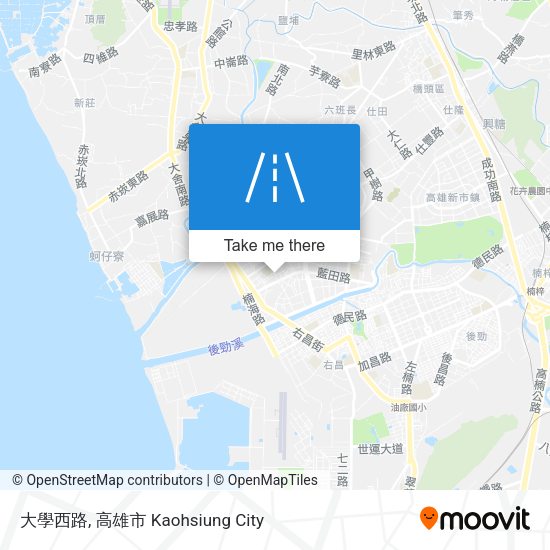 大學西路 map