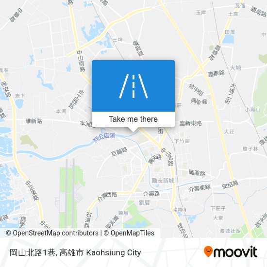 岡山北路1巷地圖