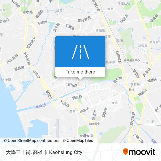 大學三十街 map