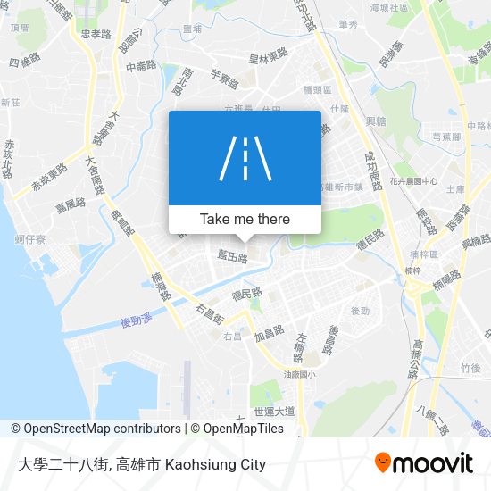 大學二十八街地圖