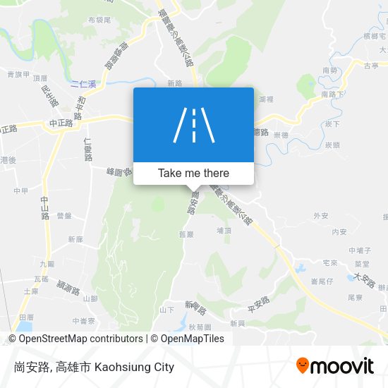 崗安路地圖