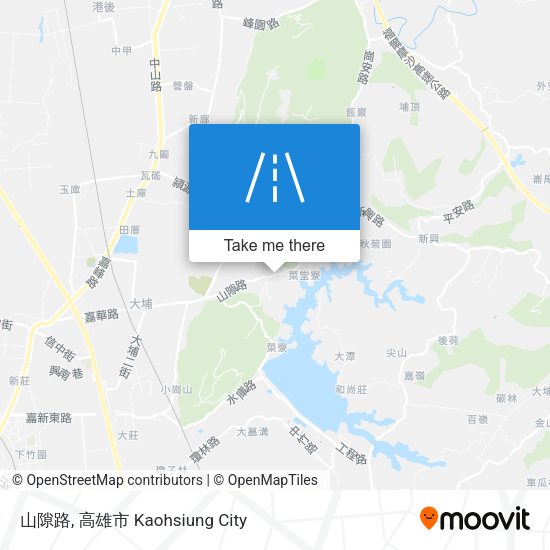 山隙路地圖