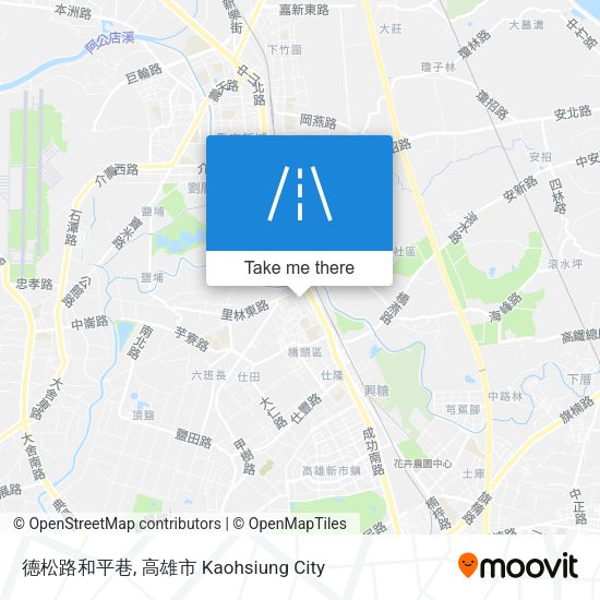 德松路和平巷地圖