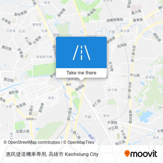 惠民捷道機車專用地圖