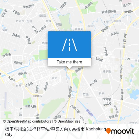 機車專用道(往楠梓車站/燕巢方向) map