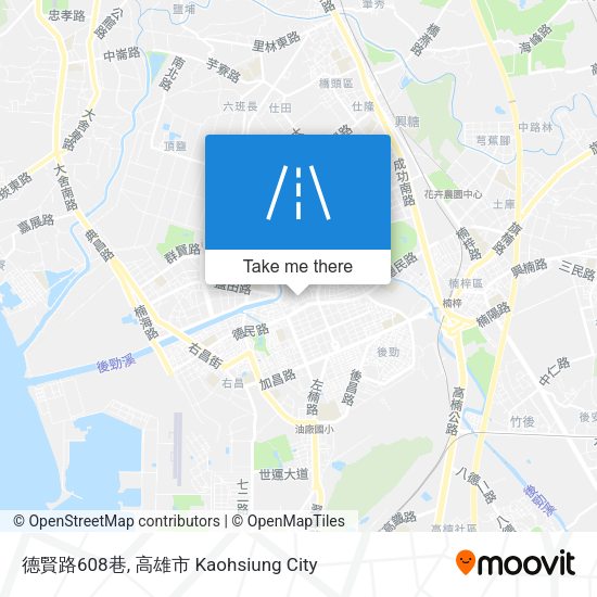德賢路608巷 map