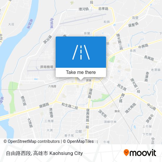 自由路西段地圖