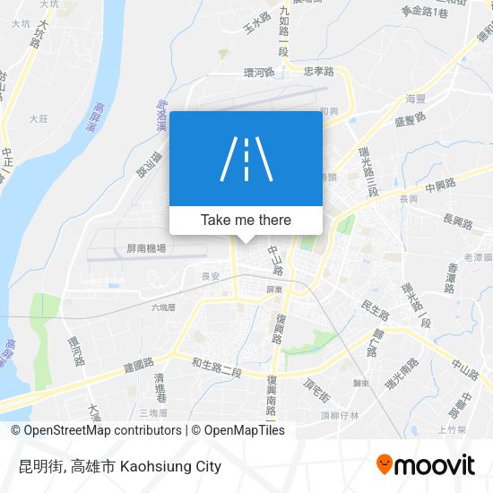 昆明街 map