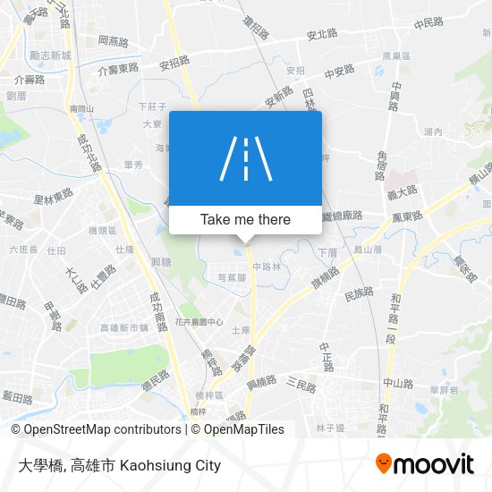大學橋 map