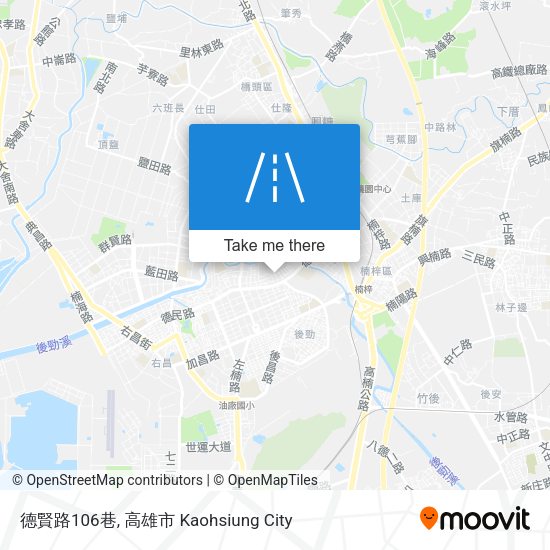 德賢路106巷 map