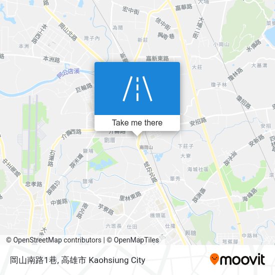 岡山南路1巷 map