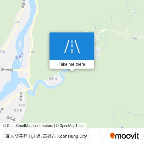 羅木斯溪登山步道 map