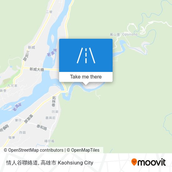 情人谷聯絡道 map