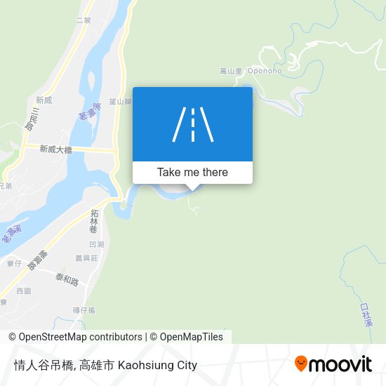 情人谷吊橋 map