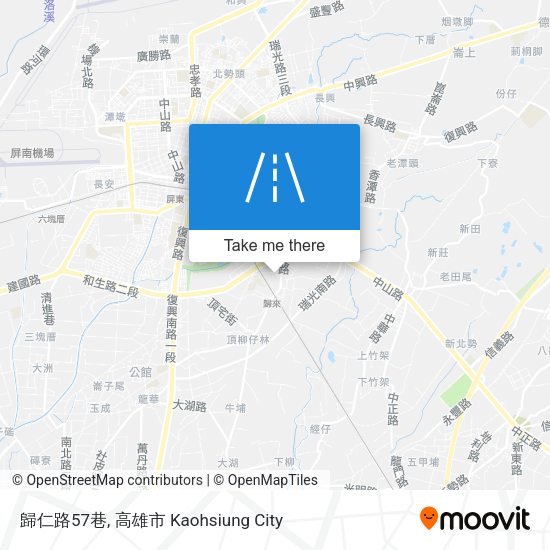 歸仁路57巷地圖