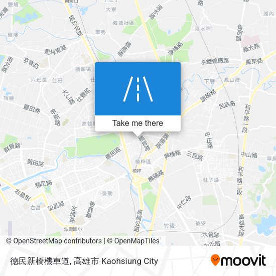 德民新橋機車道 map
