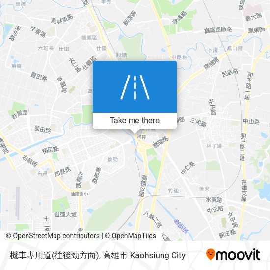 機車專用道(往後勁方向) map