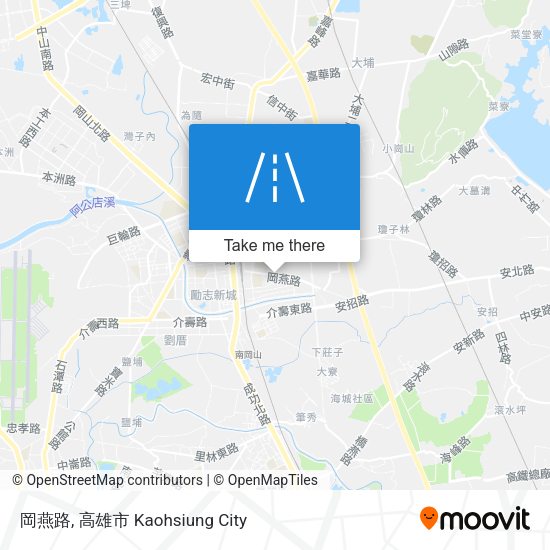 岡燕路 map