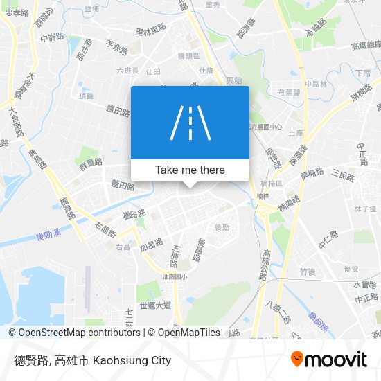 德賢路 map