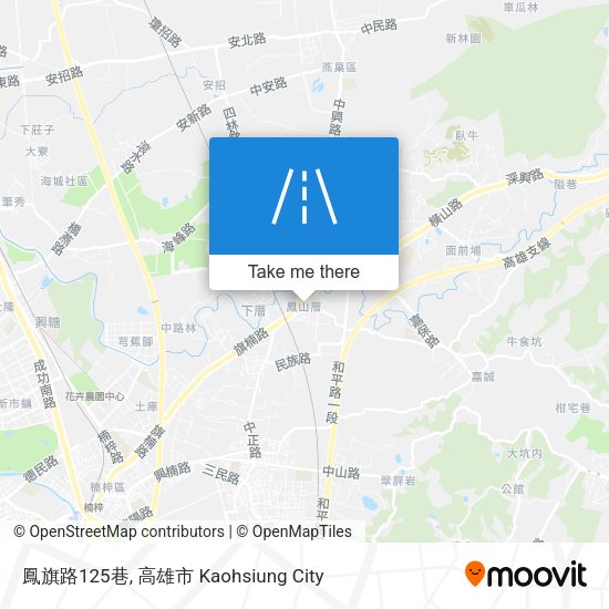 鳳旗路125巷地圖