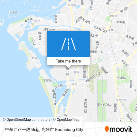 中華西路一段56巷 map
