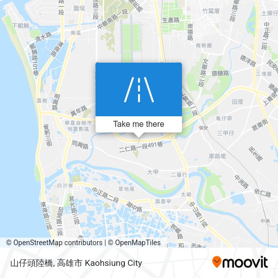 山仔頭陸橋地圖